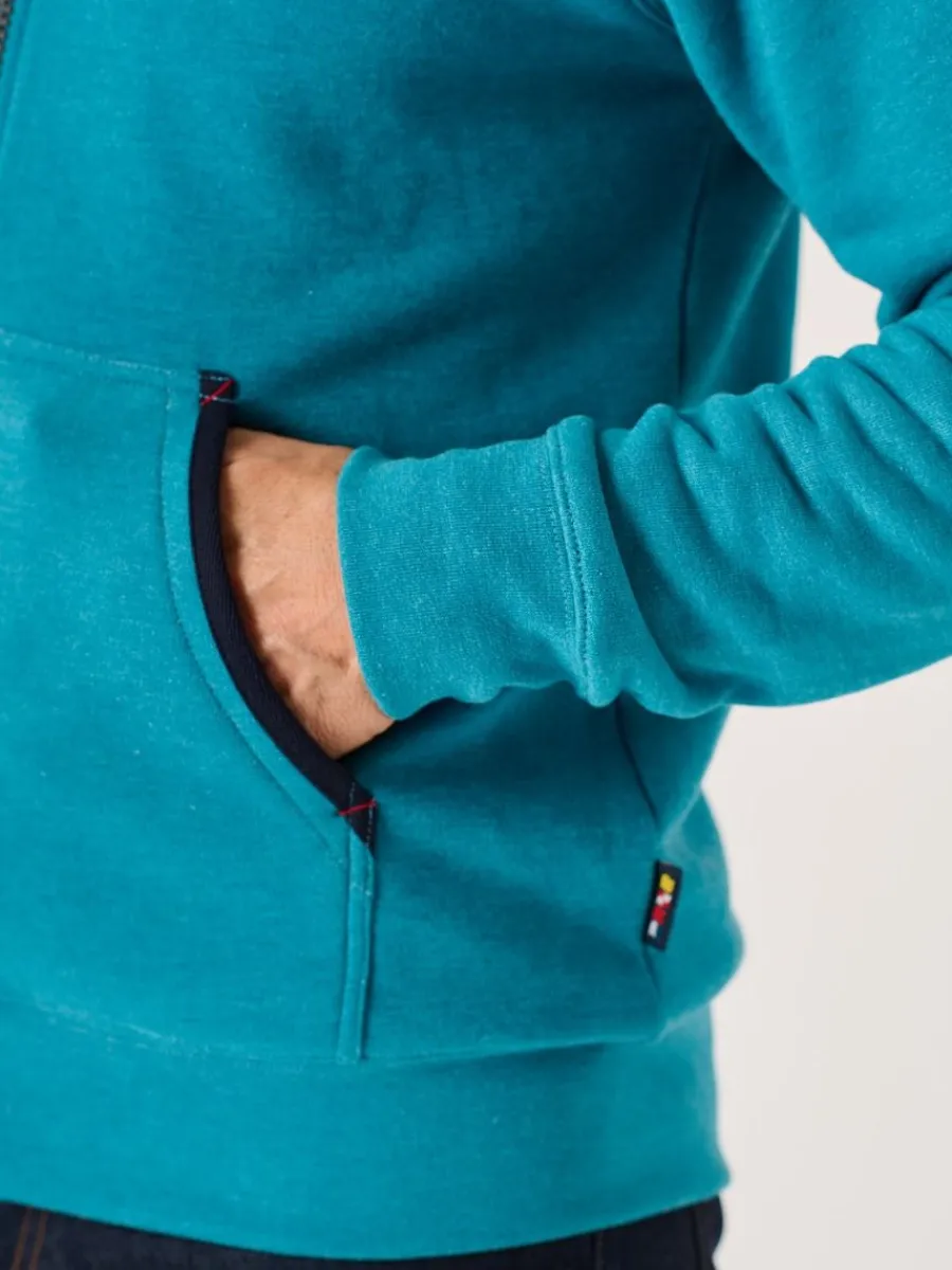 teal_marl_xseries_zip_thr_10.webp Quba & Co Teal Marl X-Series Zip Through Hoodie - Hulme New