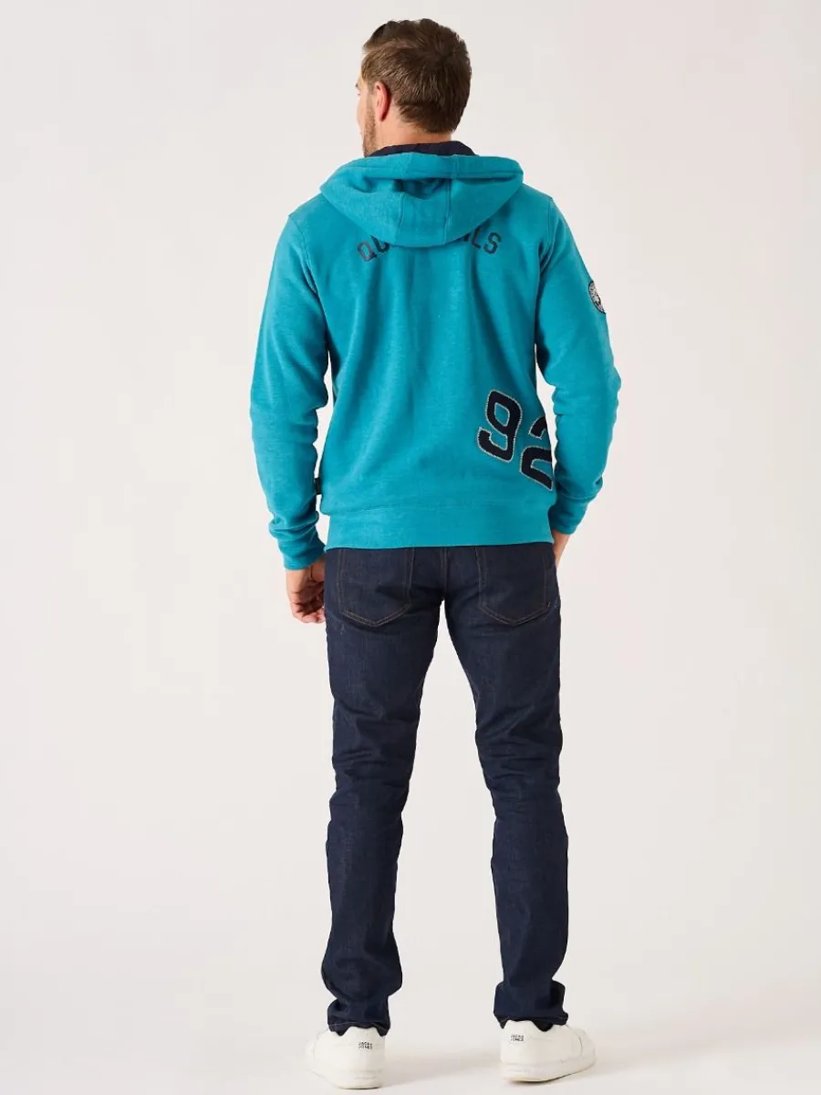 teal_marl_xseries_zip_thr_9.webp Quba & Co Teal Marl X-Series Zip Through Hoodie - Hulme New
