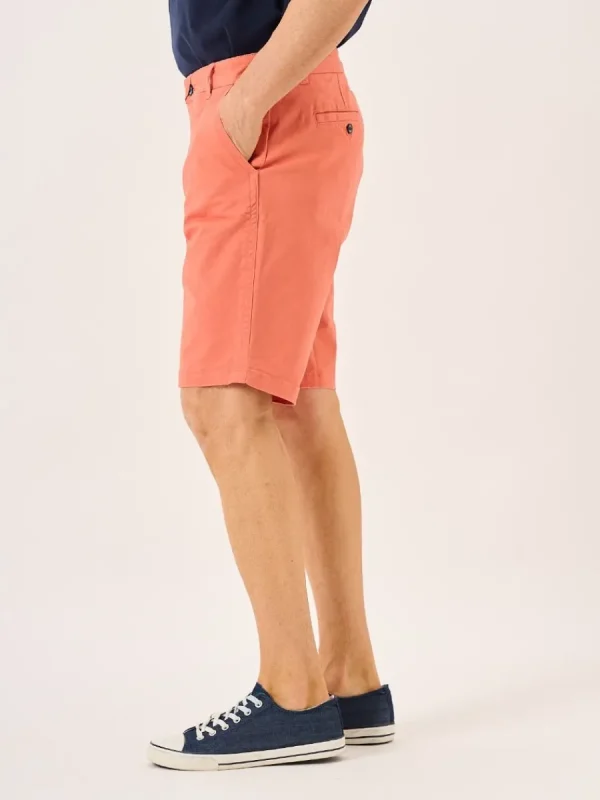 Quba & Co Terracotta Stretch Chino Shorts - Sandor Sale