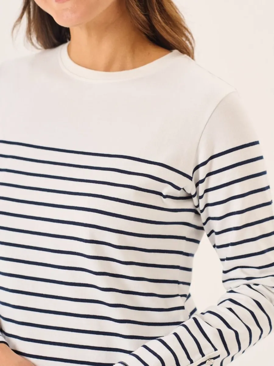 white_and_navy_striped_br_1.webp Quba & Co White And Navy Striped Bretton Tunic - Carlotta Clearance