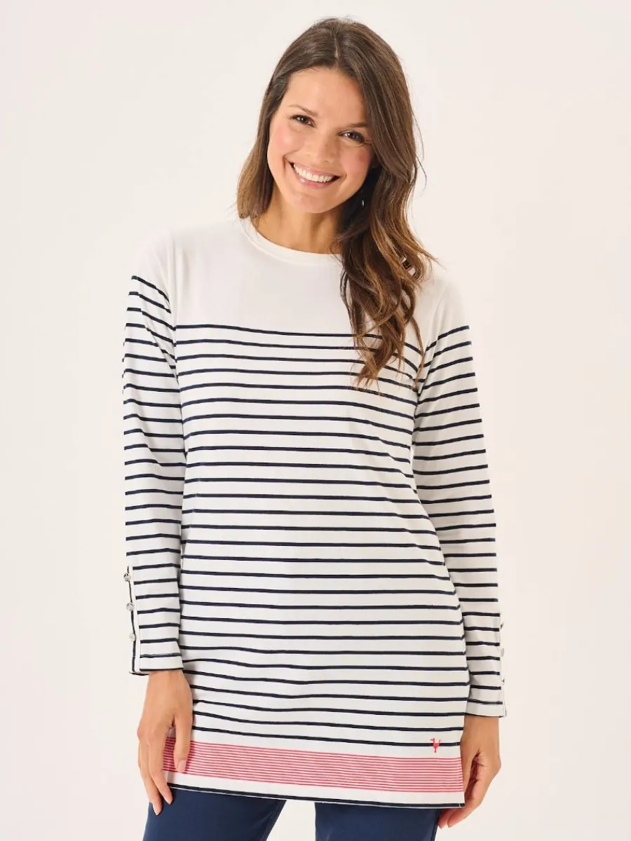 white_and_navy_striped_br_4.webp Quba & Co White And Navy Striped Bretton Tunic - Carlotta Clearance