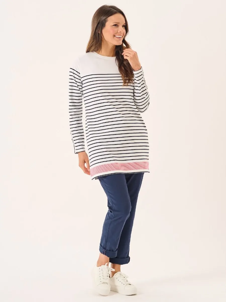white_and_navy_striped_br_7.webp Quba & Co White And Navy Striped Bretton Tunic - Carlotta Clearance