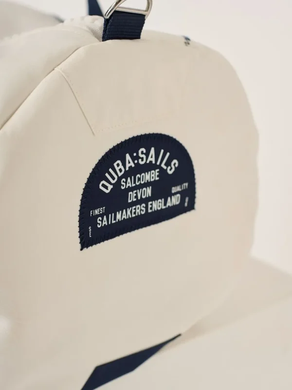Quba & Co White And Red Small Barrel Bag - Reef Clearance