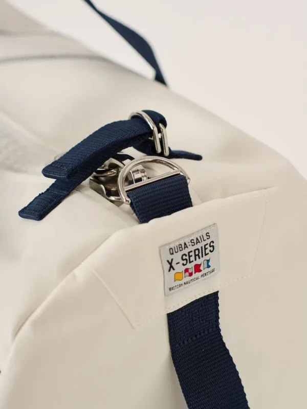 Quba & Co White And Red Small Barrel Bag - Reef Clearance