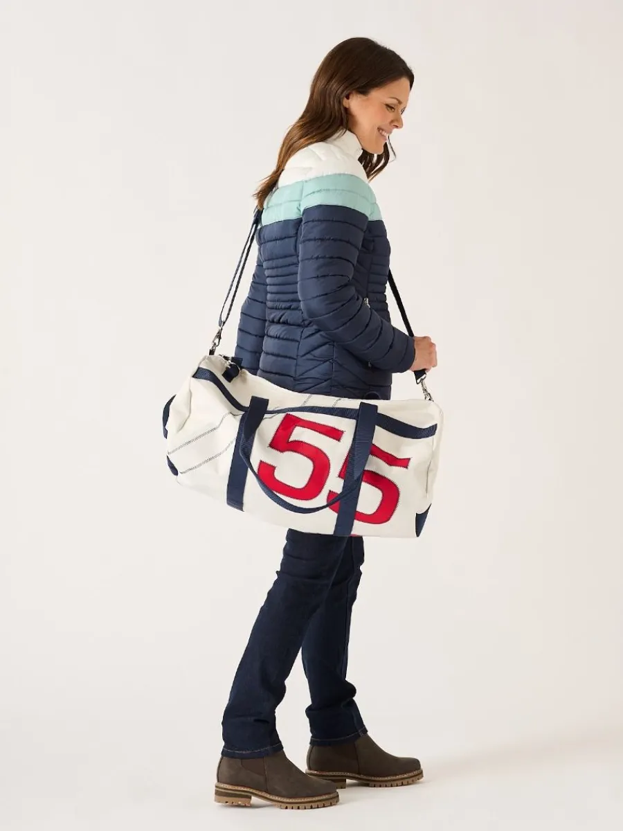 white_and_red_small_barre_8.webp Quba & Co White And Red Small Barrel Bag - Reef Clearance