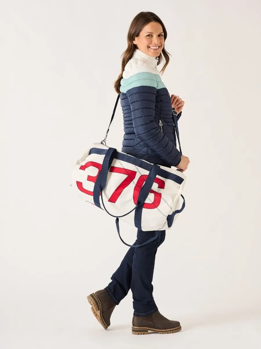 white_and_red_small_barre_9.webp Quba & Co White And Red Small Barrel Bag - Reef Clearance