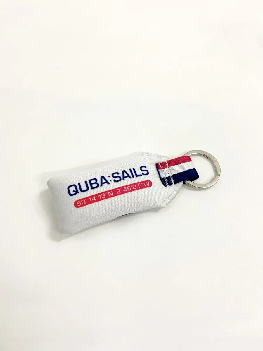 white_floating_keyring__f_0.webp Quba & Co White Floating Keyring - Finney Best