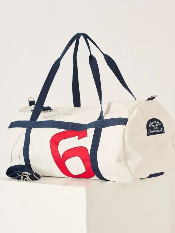 Quba & Co White Large Rudder Bag - Hailing Fashion