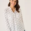 Quba & Co White Long Sleeve Viscose Swan Print Shirt - Dune Outlet