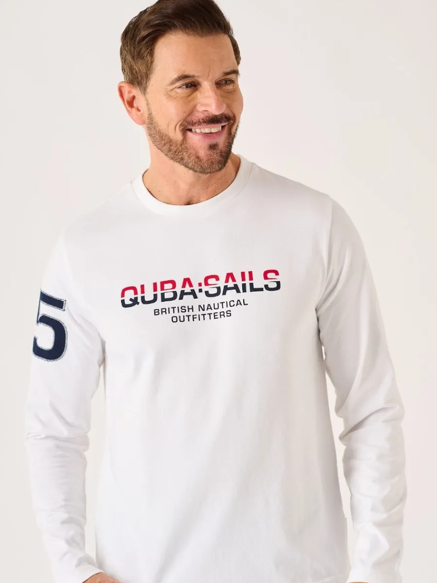 white_long_sleeve_xseries_0.webp Quba & Co White Long Sleeve X-Series T-Shirt - Louiston Sale