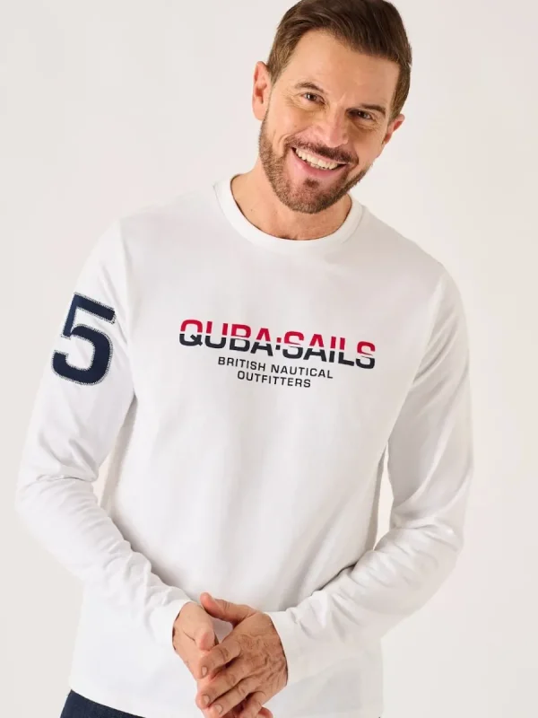 Quba & Co White Long Sleeve X-Series T-Shirt - Louiston Sale