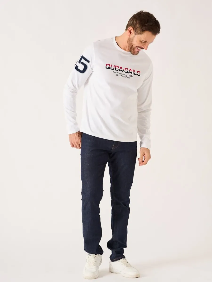 white_long_sleeve_xseries_6.webp Quba & Co White Long Sleeve X-Series T-Shirt - Louiston Sale