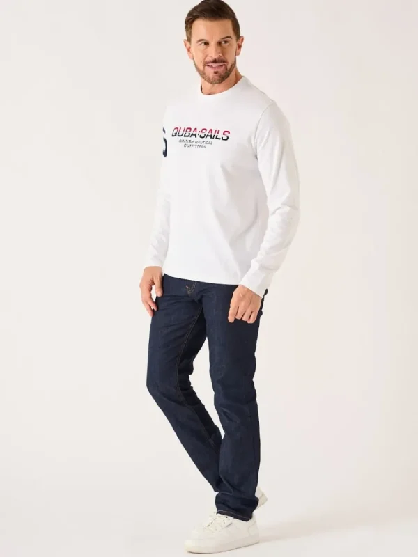 Quba & Co White Long Sleeve X-Series T-Shirt - Louiston Sale