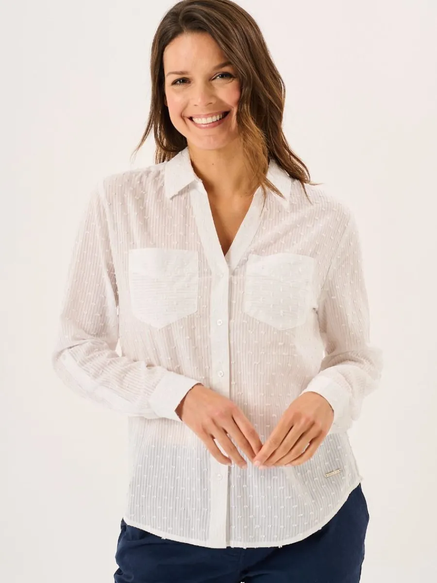 white_long_sleeved_dobby__2.webp Quba & Co White Long Sleeved Dobby Shirt - Willa Online