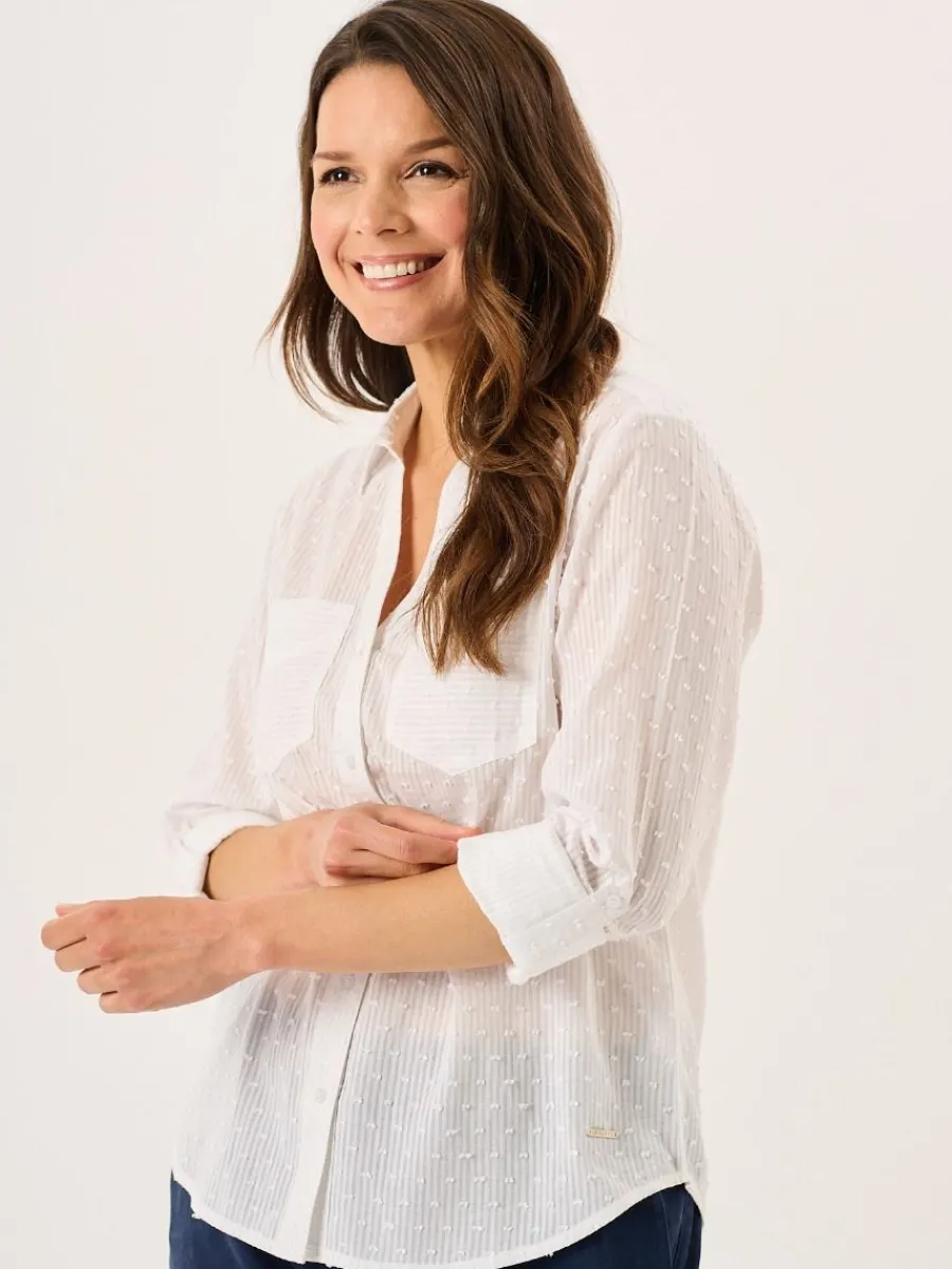 white_long_sleeved_dobby__3.webp Quba & Co White Long Sleeved Dobby Shirt - Willa Online
