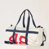 Quba & Co White Medium Barrel Bag - Shale Fashion