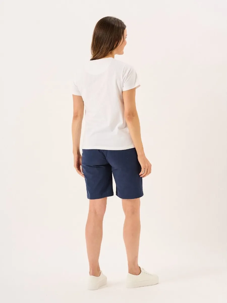 white_quba_and_co_coral_d_7.webp Quba & Co White Quba And Co Coral Design Short Sleeved T-Shirt - Collina Clearance