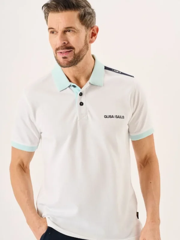 Quba & Co White Quba And Co X-Series Polo Shirt - Tandy New