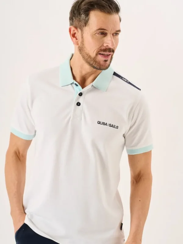 Quba & Co White Quba And Co X-Series Polo Shirt - Tandy New
