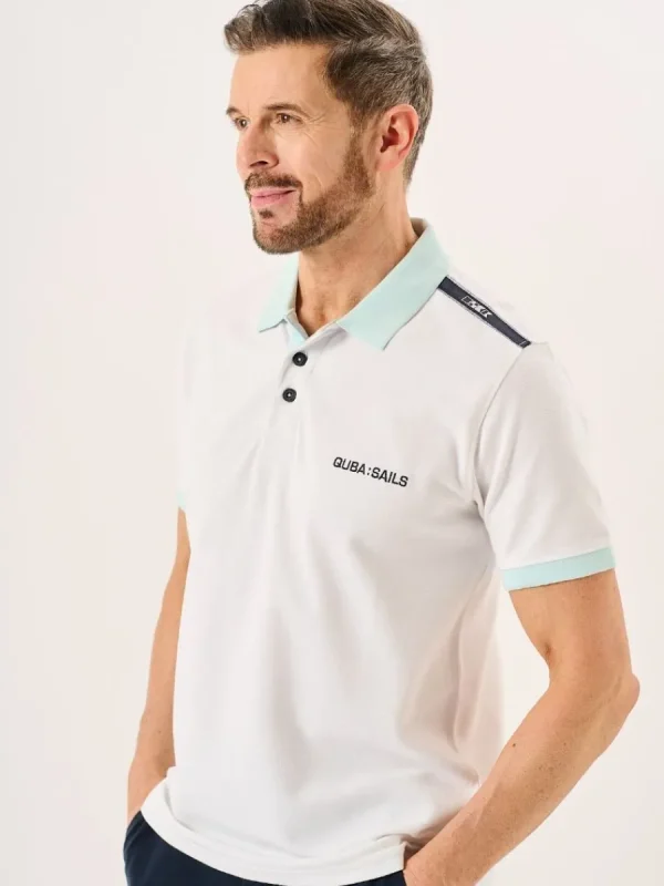 Quba & Co White Quba And Co X-Series Polo Shirt - Tandy New