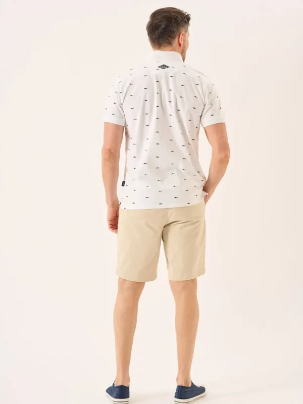 Quba & Co White Shark Polo Shirt - Sean Best