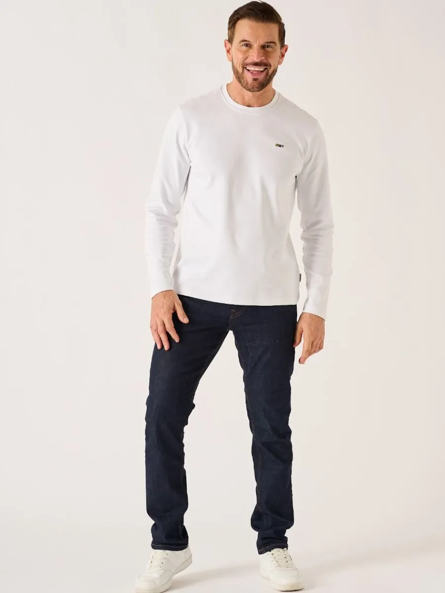 white_xseries_long_sleeve_3.webp Quba & Co White X-Series Long Sleeved T-Shirt - Niall Fashion