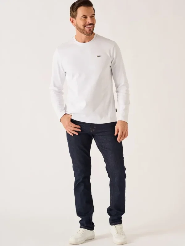 Quba & Co White X-Series Long Sleeved T-Shirt - Niall Fashion