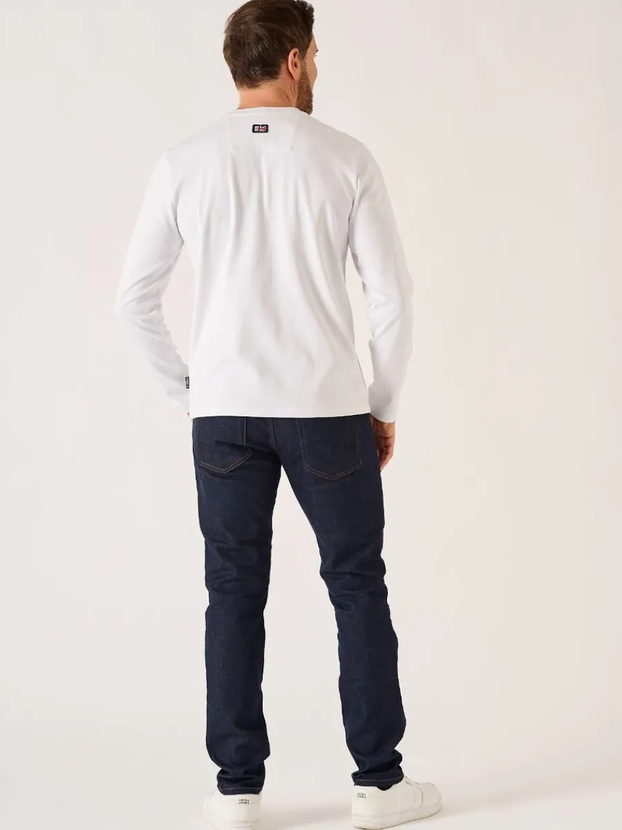 white_xseries_long_sleeve_6.webp Quba & Co White X-Series Long Sleeved T-Shirt - Niall Fashion