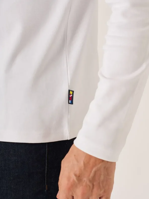 Quba & Co White X-Series Long Sleeved T-Shirt - Niall Fashion
