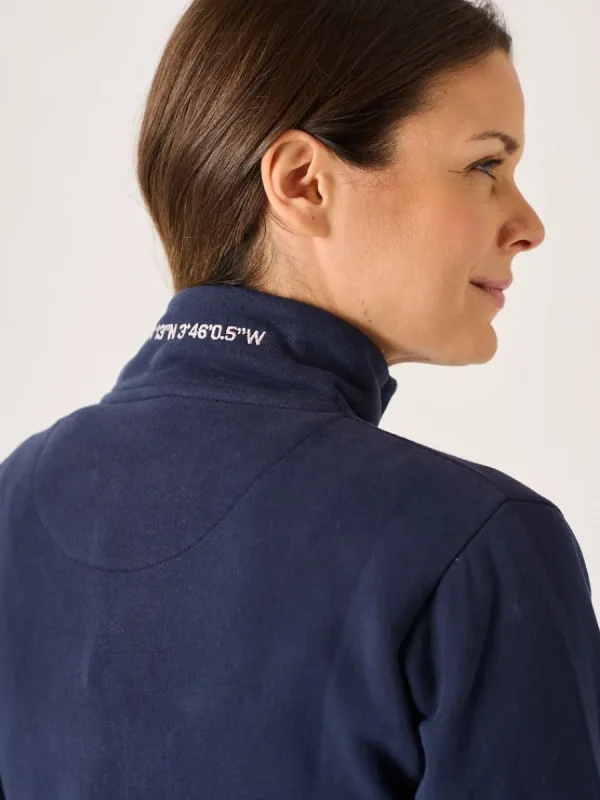 Quba & Co Wilter X-Series Zip Through Fleece in Navy Sale