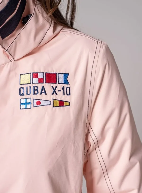 Quba & Co X10 Heritage Women Technical Sailing Jacket in Pink Fashion
