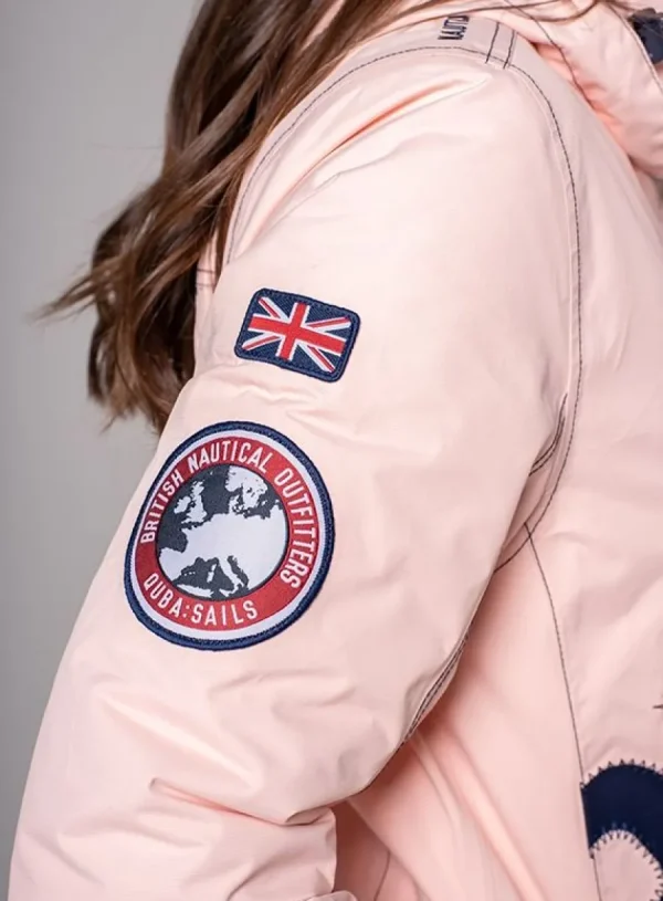 Quba & Co X10 Heritage Women Technical Sailing Jacket in Pink Fashion