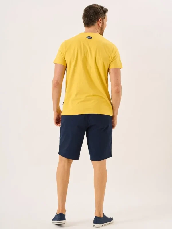 Quba & Co Yellow Sand Nautical Boat Print T-Shirt - Collins Sale